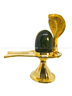 Natural Jade Shivalingam (Banalingam) Green Colour Natural Stone - Medium Perfect Size