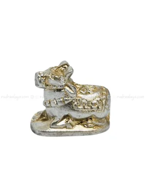 Parad Nandeeshwar Nandi - small designer cutting (Solid Mercury)