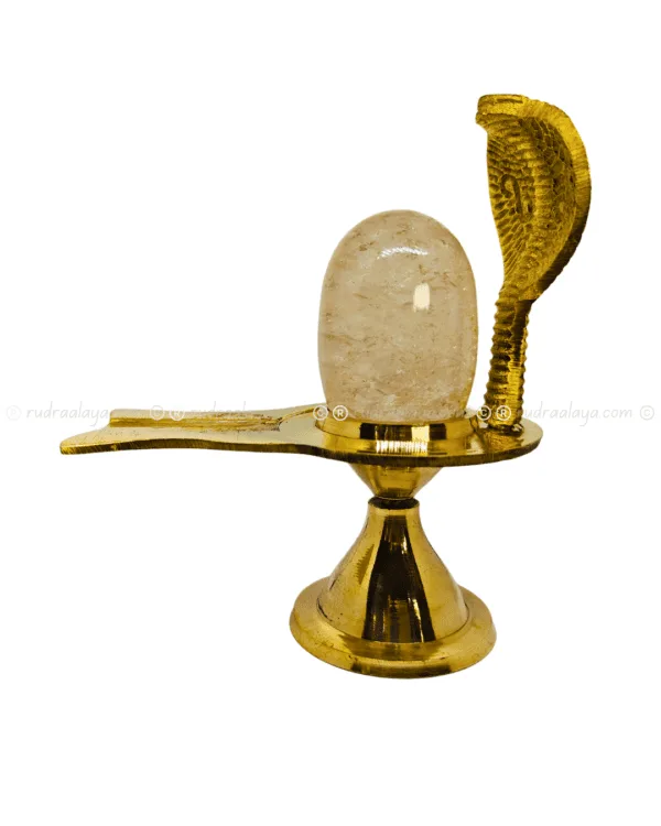 Natural Sphatik (Quartz Crystal) Shivalingam (Banalingam) Premium Pure Aura Most Clear Very Beautiful with Inclusions