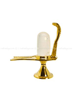 Natural Sphatik (Quartz Crystal) Shivalingam (Banalingam) Small transparent long with inclusions