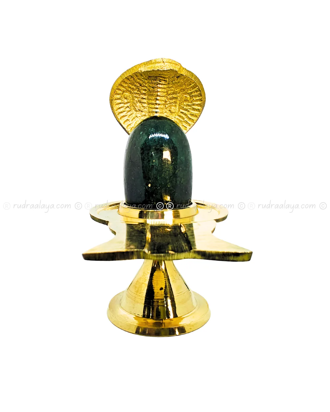 Natural Jade Shivalingam (Banalingam) Green Colour Natural Stone - Medium Perfect Size - Image 2