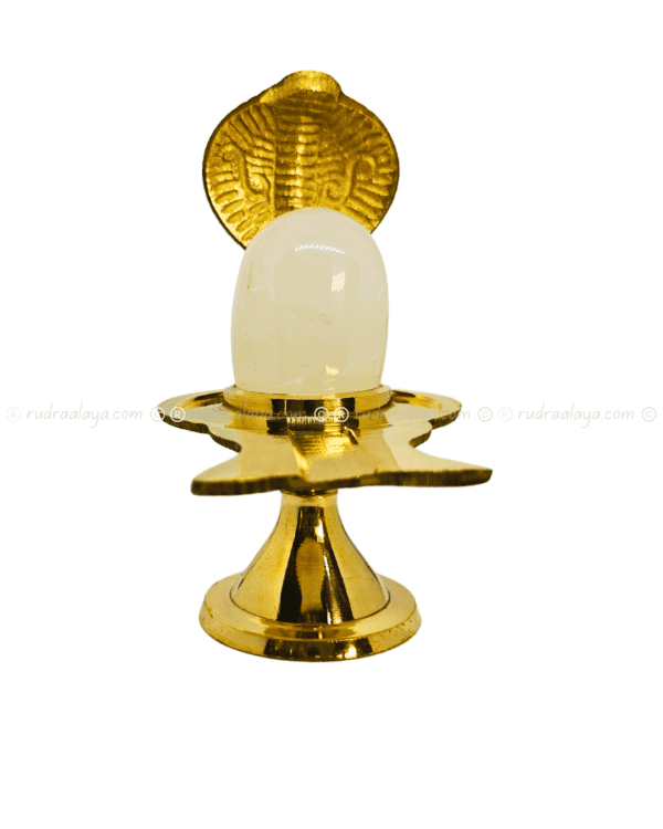 Natural Sphatik (Quartz Crystal) Shivalingam (Banalingam) Small transparent gota size oval with inclusions - Image 2