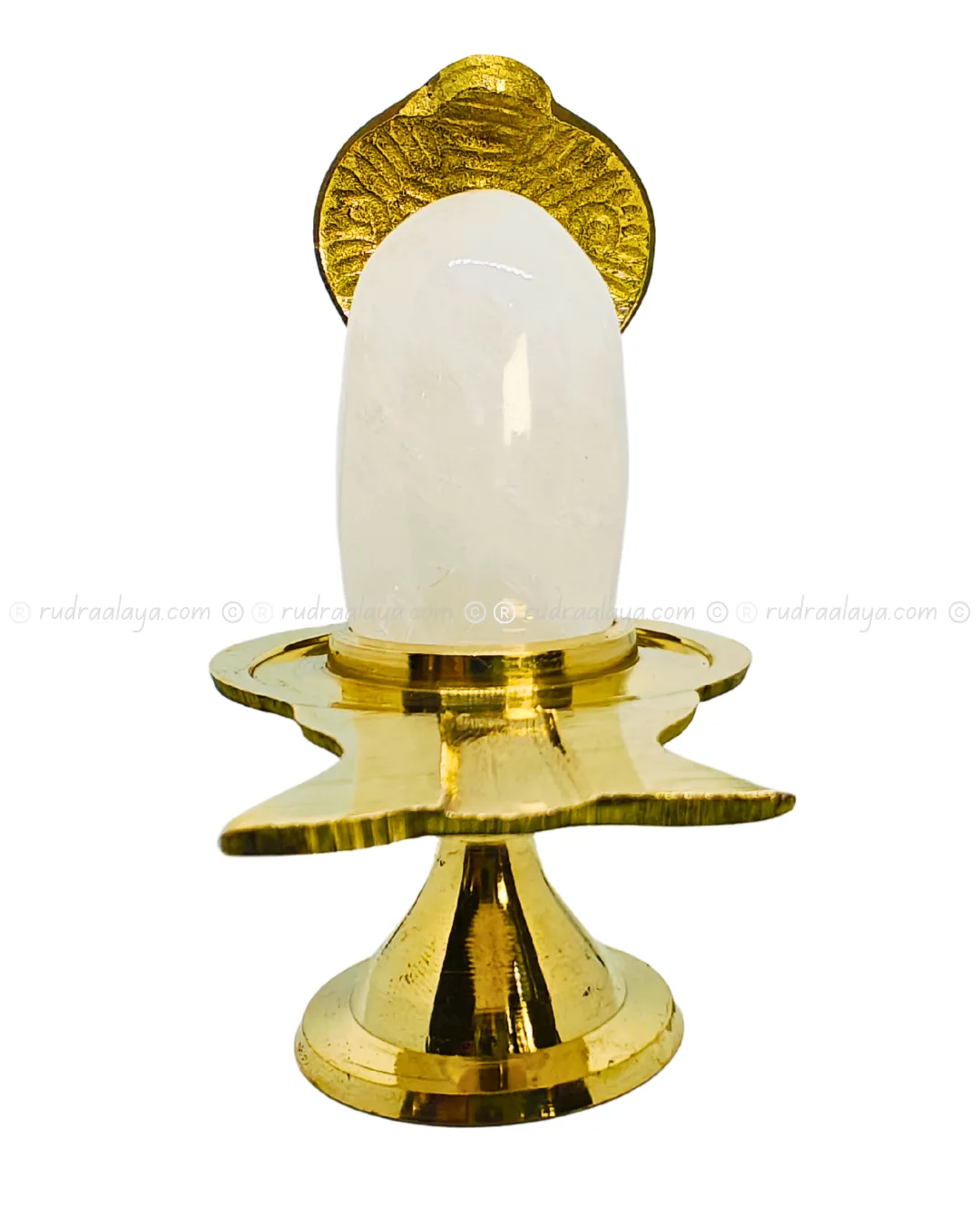 Natural Sphatik (Quartz Crystal) Shivalingam (Banalingam) long oval with inclusions - Image 2