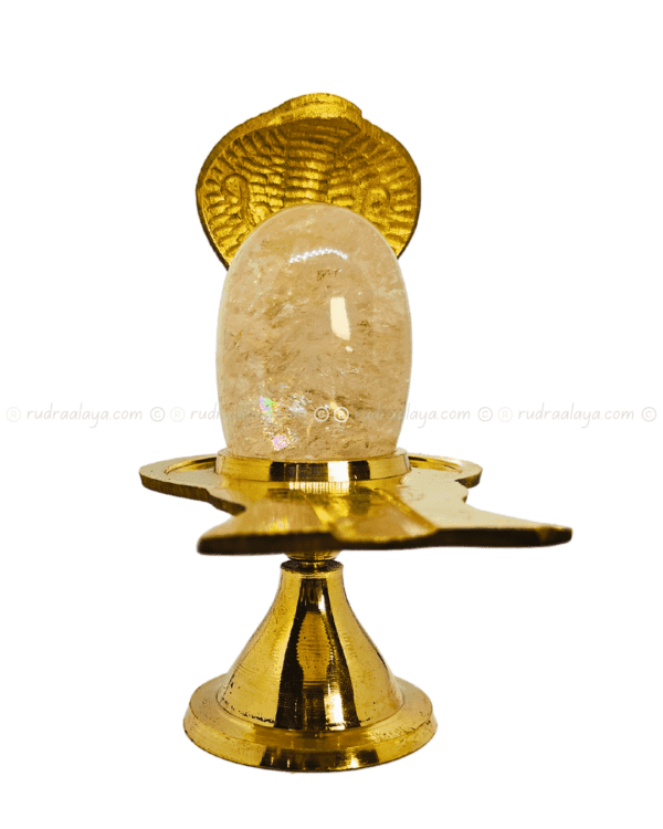 Natural Sphatik (Quartz Crystal) Shivalingam (Banalingam) Premium Pure Aura Most Clear Very Beautiful with Inclusions - Image 2