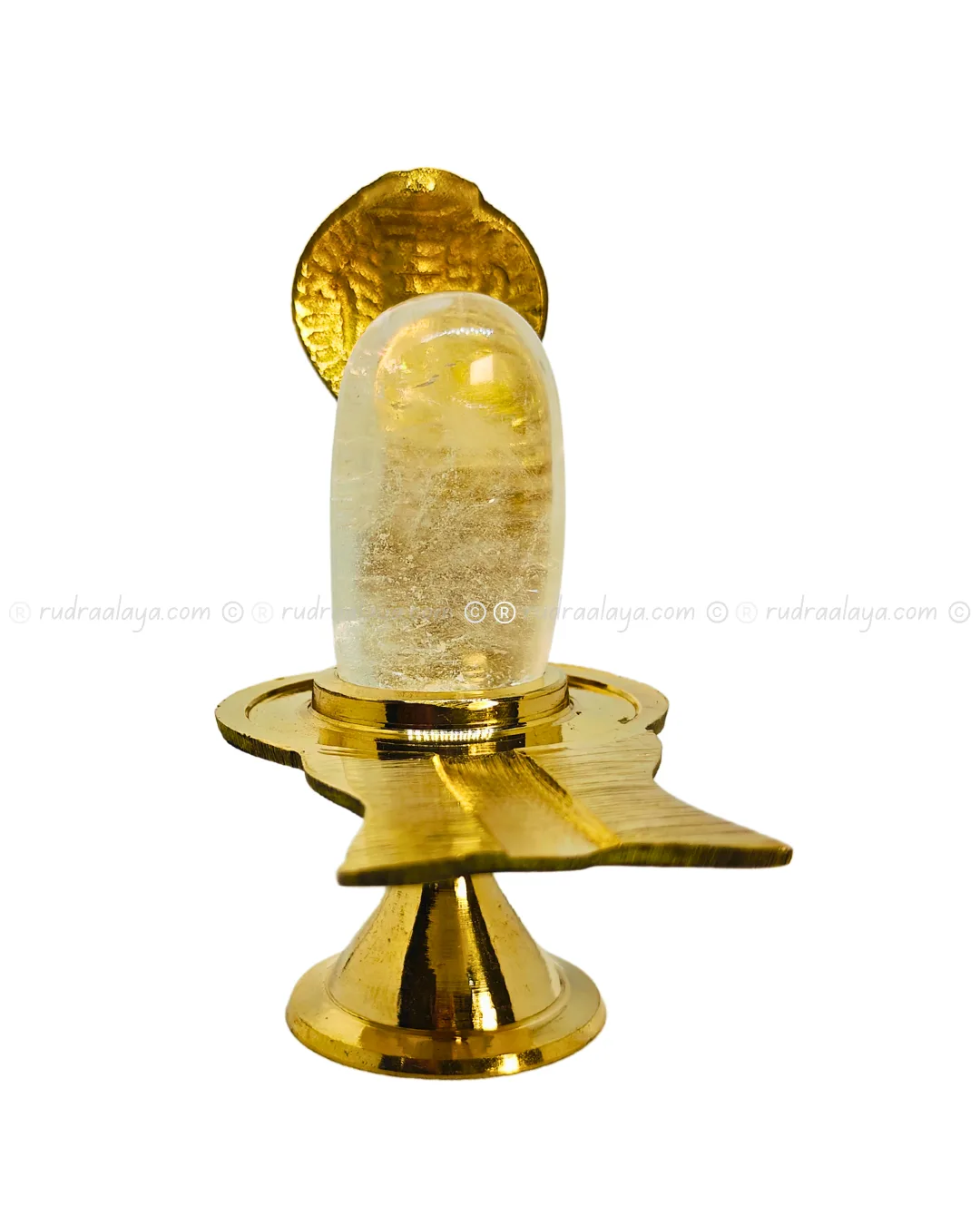 Natural Sphatik (Quartz Crystal) Shivalingam (Banalingam) Small transparent long with inclusions - Image 2