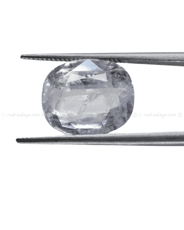 Natural White Sapphire (Safed Pukhraj) - Image 2
