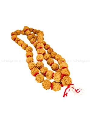 5 Mukhi Nepali Kantha Mala for Meditation (Kantha 55+1 beads)