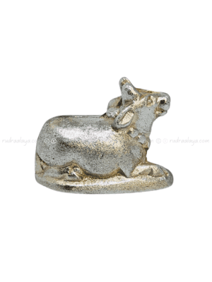 Parad Nandeeshwar Nandi small (plain) (Solid Mercury)