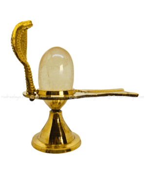 Natural Sphatik (Quartz Crystal) Shivalingam (Banalingam)